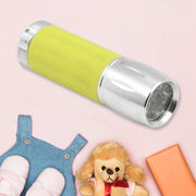Portable Mini Torch  Flashlight 9 Led Powerful High Lumens Pen Light Easy To Carry Portable Pocket Compact Torch For Emergency 3 Battery Operated (Battery Not Included  1 Pc)