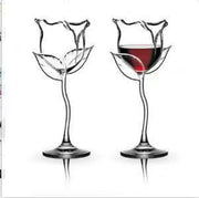 Rose drink glass