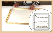 Brand Picture Frames Wall Photo Frame Natural Wood Poster Frame DIY Factory Provide Canvas Painting Wall Frame cornici per foto