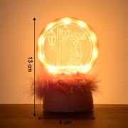 Romantic Round Love Couple Decorative Showpiece (1 Pc)