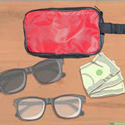0845 Portable Travel Hand Pouchshaving Kit Bag For Multipurpose Use (Red)