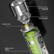 Pattern Flashlight Usb Flashlight Rechargeable Led Torch Light (1 Pc)