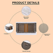 Plastic Folding Wardrobe Storage Organizer (1 Layer  1 Pc)