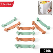 Plastic Stackable Wardrobe Organizer Clips Core Wardrobe Box Support (8 Pcs Set)