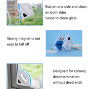 4976 Double Face Glass Cleaner Window Squeegee Magnetic Window Washing Equipment.