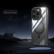 Magnetic Titanium Frame Invisible Airbag Phone Case