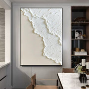 Hand Painted Three-dimensional Oil Painting Niche White