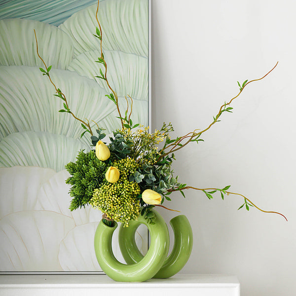 Nordic Minimalist Ceramic Vase A Creative Home Decor Accent