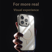 Magnetic Titanium Frame Invisible Airbag Phone Case