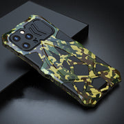 Metal Shell Three-proof Mobile Phone Case Strong Anti-fall Protective Shell Silica Gel