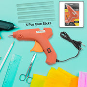 0492 Professional 60 Watt With 5 Pcs Hot Melt Glue Stick  Onoff Switch Electric Tool Hot Melt Glue Gun For Multi Use(1 Pc)