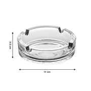 4061 Glass Classic Crystal Quality Cigar Cigarette Ashtray Round Tabletop For Home Office Indoor Outdoor Home Decor