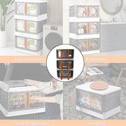 Plastic Folding Wardrobe Storage Organizer (3 Layer  1 Pc)