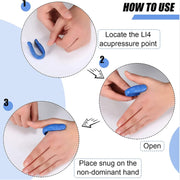 Sugar Control Acupressure Hand Pressure Point Clip Migraine Relief Clip With Magnets (1 Pc)