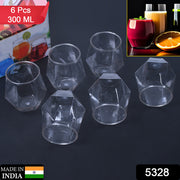 5328  Premium Transparent Pilsner Glasses  Beer Juice Mocktail Lassi Glasses For Better Head Retention Aroma And Flavor  Crystal Plastic  Glass