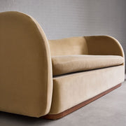 Camel Aura™ Sculpted Luxury Sofa