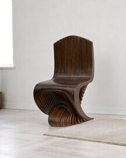 I3 Homes 3D Parametric Wavy Design Wooden Chair