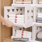 7887 4 Layer Stackable Multifunctional Storagefor Clothes Foldable Drawer Shelf Basket Utility Cart Rack Storage Organizer Cart For Kitchen Pantry Closet Bedroom Bathroom Laundry (4 Layer 1 Pc)