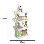 9078   4 Layer Shoes Stand Shoe Tower Rack Suit For Small Spaces Closet Small Entryway Easy Assembly And Stable In Structure Corner Storage Cabinet For Saving Space