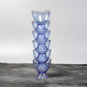 5343 New Modern Style Dessert  Ice Cream Bowl Plastic 6pcs For Home  Office  Party Use