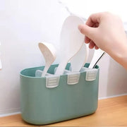 Plastic Storage Baskets Space Allocator Refrigerator Organizer Bins Partition Clip (1 Pc)