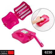 6230 Plastic Handheld Carpet Roller Brush Cleaning With Dust Crumb Collector Wet And Dry Brush
