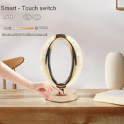 6878 Touch Control Crystal Table Desk Lamp 3-way Dimmable Light Usb Rechargeable Crystal Diamond Table Lamp Exquisite Night Stand Light Lamp Beside Lamp For Bedroom Living Room Decorative Desk Lamp