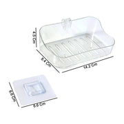 Wall-mounted Transparent Soap Dish Holder Set