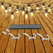 7571 Cloth Hanger Wall Door Hooks Rail For Hanging Clothes For Hanging Hook Rack Rail Extra Long Coat Hanger Wall Mount For Clothes Jacket Hats 6 Hook