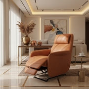A premium modern recliner chair interior banner design
Ultra-realistic 3D render

Luxury recliner chairs
Plush cushioning
Ergonomic design
Leather or premium fabric finish

Modern living room setting
Minimalist décor

Luxury Indian home interior style


Aspect ratio: 1 : 1
