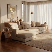 A premium modern sofa interior banner design
Ultra-realistic 3D render

Luxury fabric sofa
Neutral and warm colour palette
Soft textured upholstery
Contemporary design

Warm wooden accents
Minimalist décor

Luxury Indian home interior style


Aspect ratio: 1 : 1
