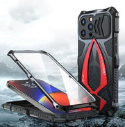 Metal Shell Three-proof Mobile Phone Case Strong Anti-fall Protective Shell Silica Gel