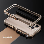 Anti-fall Armor Phone Case Suitable For Heat Dissipation 15PRO MAX Aluminum Alloy Frame 16PRO Metal Protective Cover