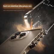 Anti-fall Armor Phone Case Suitable For Heat Dissipation 15PRO MAX Aluminum Alloy Frame 16PRO Metal Protective Cover