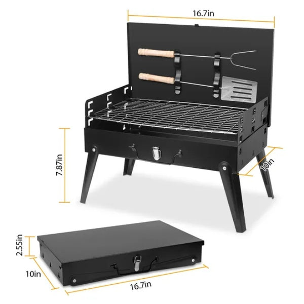 Outdoor Portable Foldable Charcoal Grill