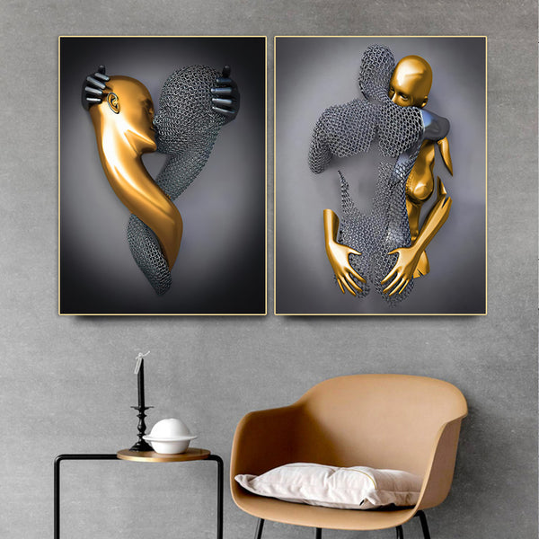 Living Room Decorated Canvas Painting