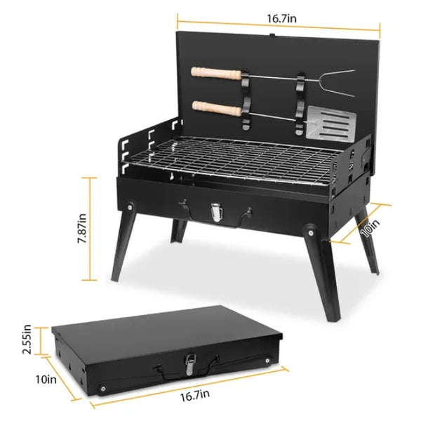 Outdoor Portable Foldable Charcoal Grill