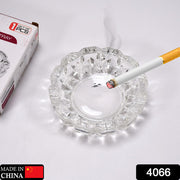 4066 Paricutin Glass Crystal Quality Cigar Cigarette Ashtray Round Tabletop For Home Office Indoor Outdoor Home Decor
