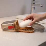 Premium Plastic Soap Box With Drain Tray  Protective Cover