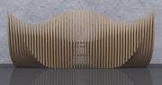 I3 Homes 3D Wavy Design Parametric Wooden Bench