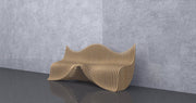 I3 Homes 3D Wavy Design Parametric Wooden Bench