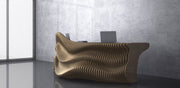 I3 Homes 33D Wavy Design Parametric Wooden Office Desk
