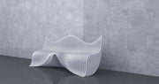 I3 Homes 3D Wavy Design Parametric Wooden Bench