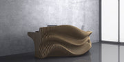I3 Homes 33D Wavy Design Parametric Wooden Office Desk