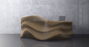 I3 Homes 33D Wavy Design Parametric Wooden Office Desk