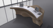 I3 Homes 33D Wavy Design Parametric Wooden Office Desk