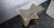 I3 Homes 3D Parametric Wavy Design Wooden Table