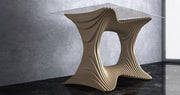 I3 Homes 3D Parametric Wavy Design Wooden Table
