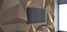 I3 Homes 3D Waves Shapes TV Mount Parametric Wall Art