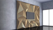 I3 Homes 3D Waves Shapes TV Mount Parametric Wall Art